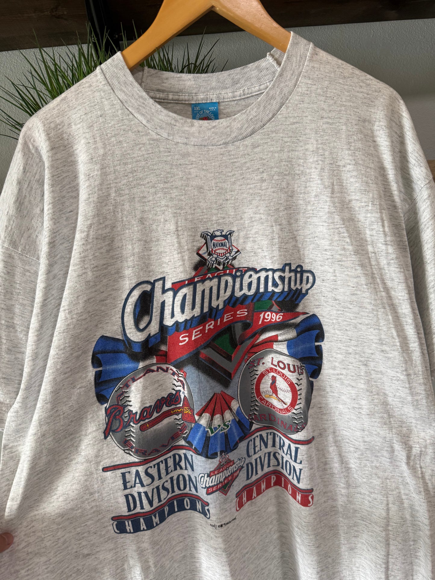 Vintage Atlanta Braves vs St. Louis cardinals MLB baseball tee - XXL