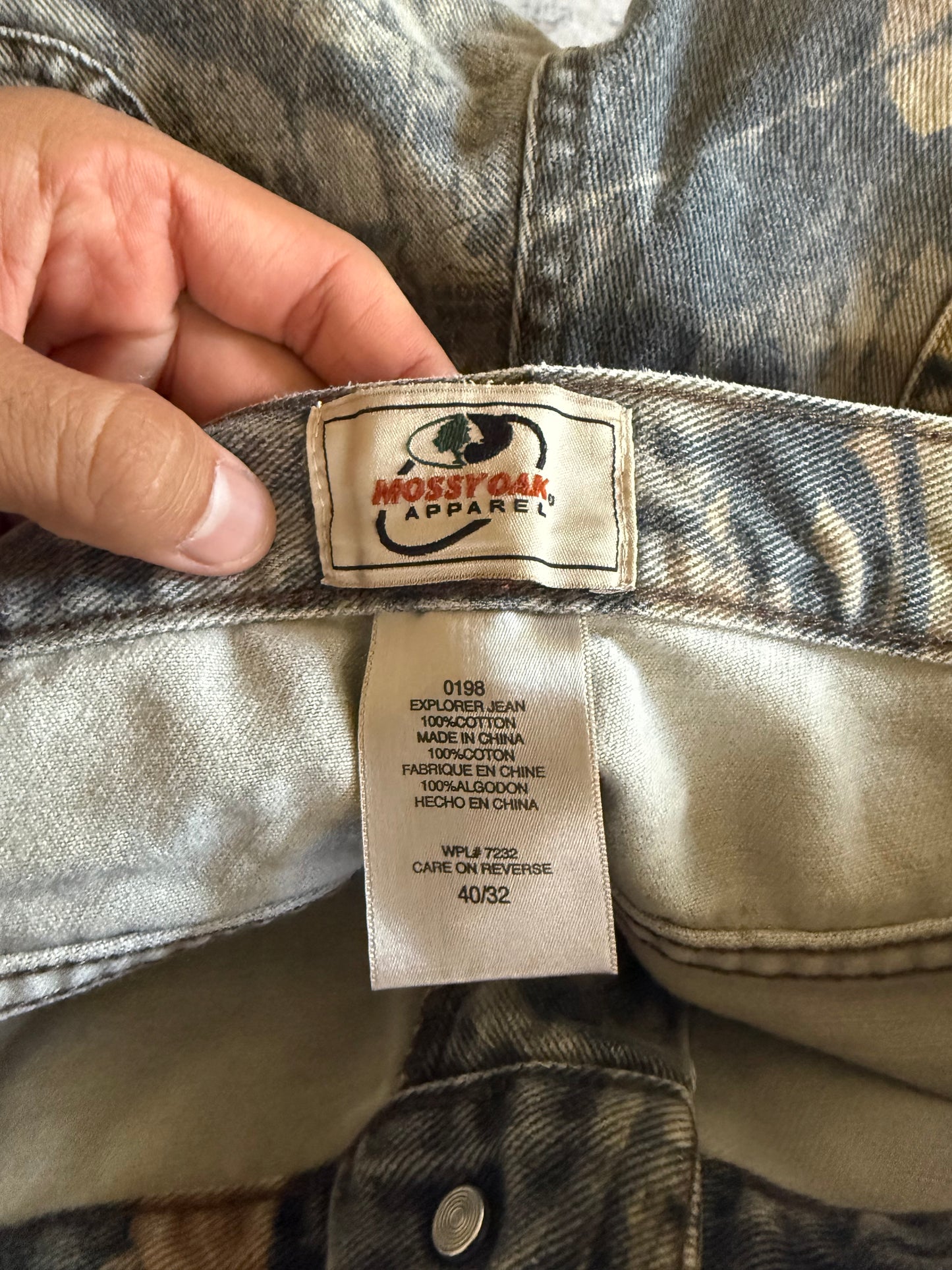 Y2K Mossy Oak Camo Baggy Pants breakup - 36x28.5