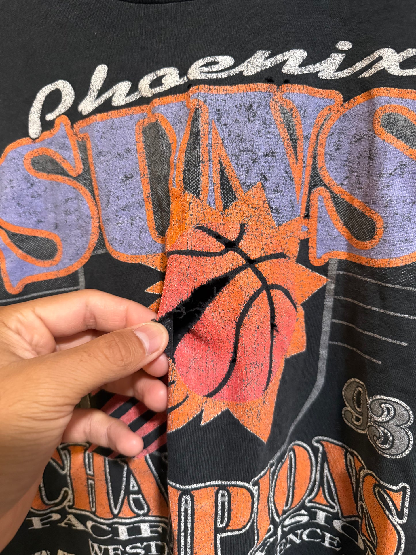 Vtg 90’s Phoenix Suns Championship NBA Tee - L