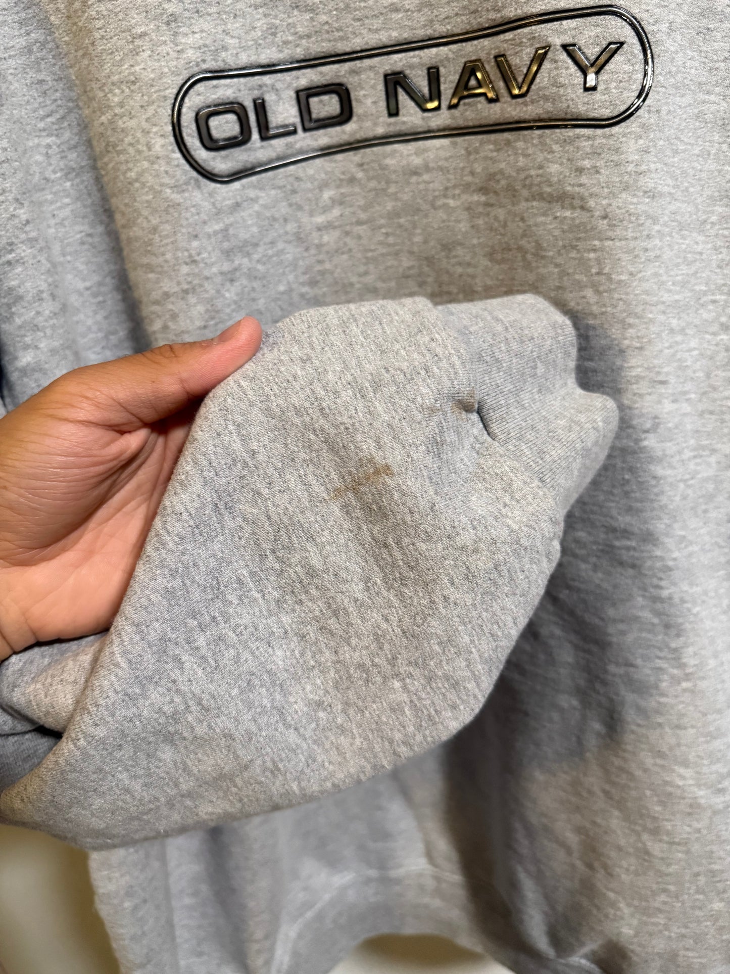 Vtg Y2K Old navy grey Crewneck - XL