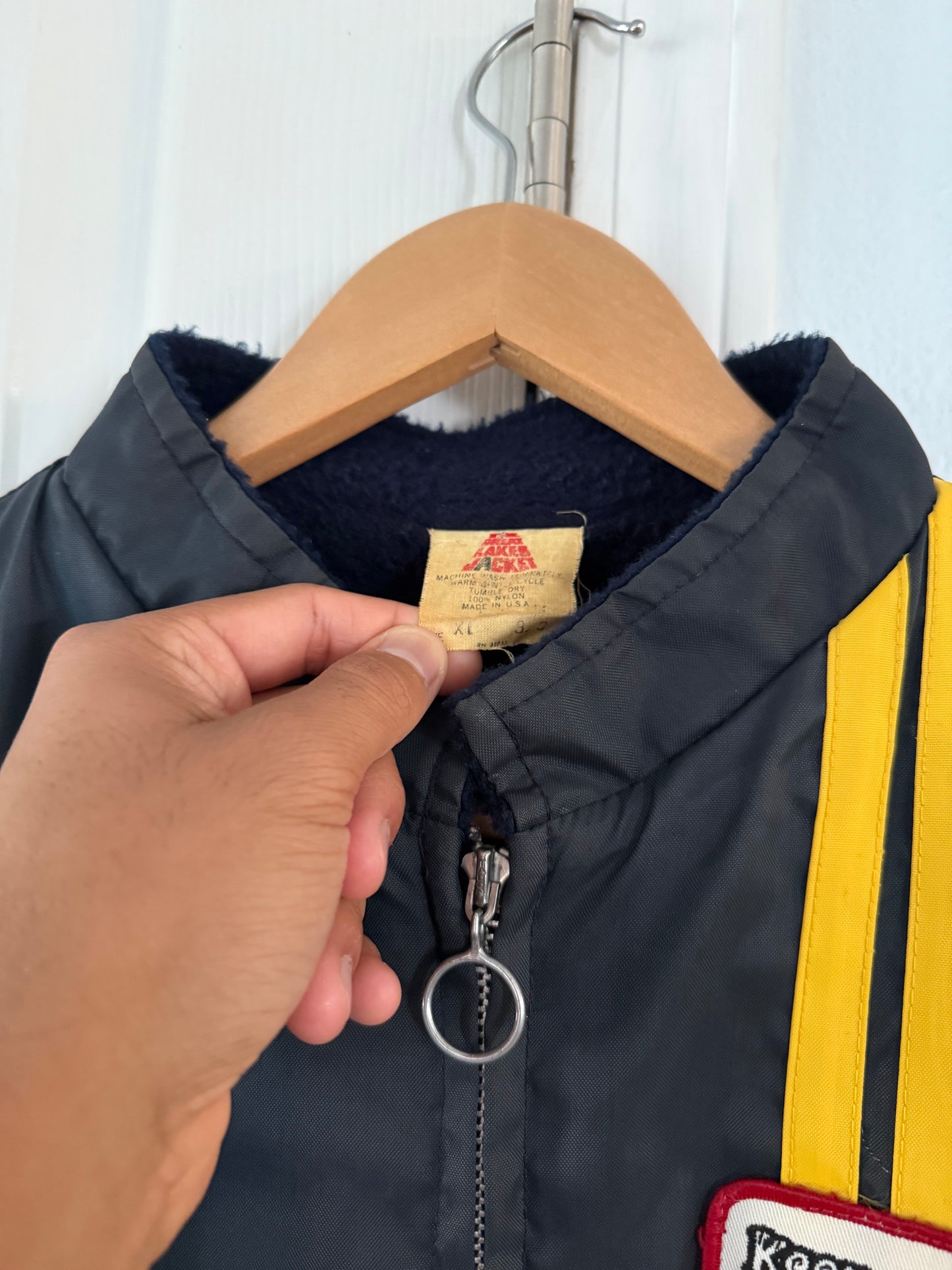 Vtg 70’s Keep On trucking Racing Jacket - XL