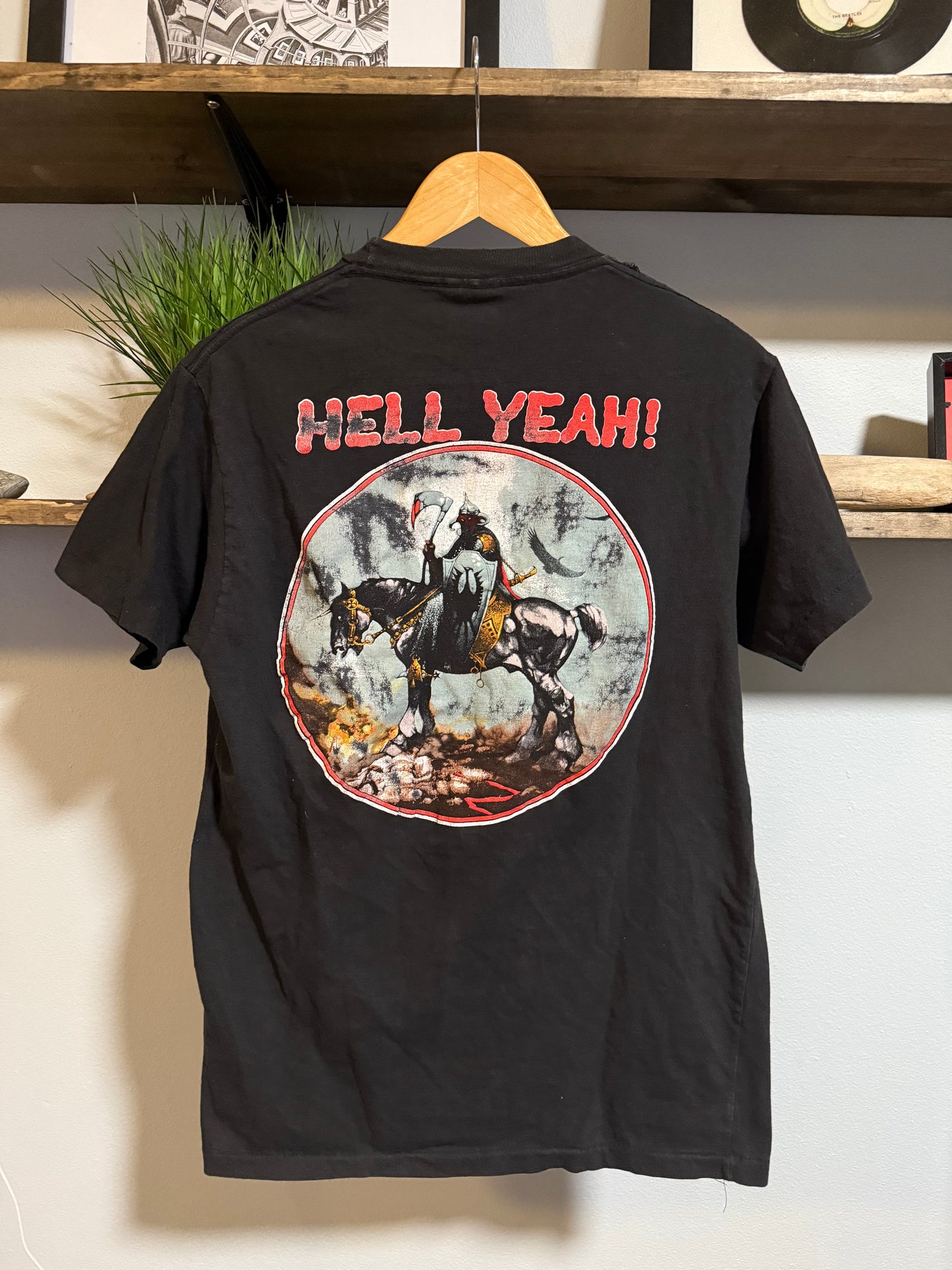 Vintage 1988 Molly Hatchet “Hell yeah” Band rock grunge tee - L