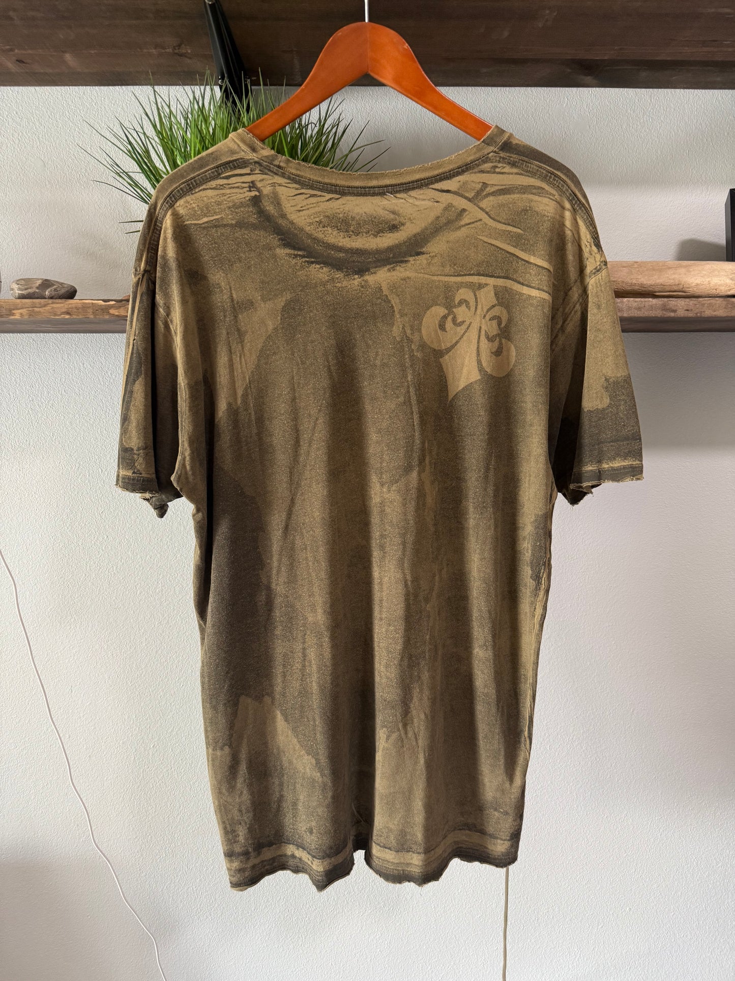 Y2K Affliction AOP Skeleton Grunge Tee - XXL