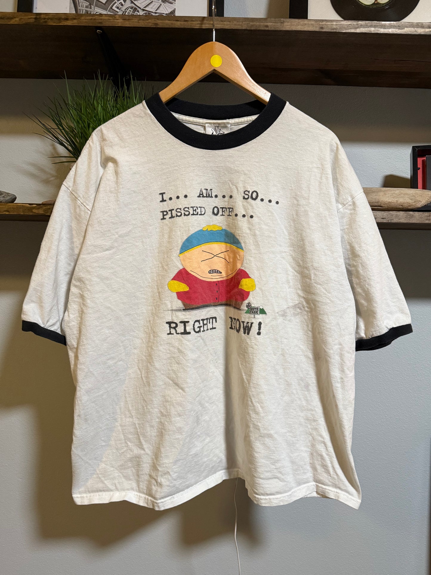 Vintage South Park Comedy Central cartman pissed off funny cartoon tee - XXL