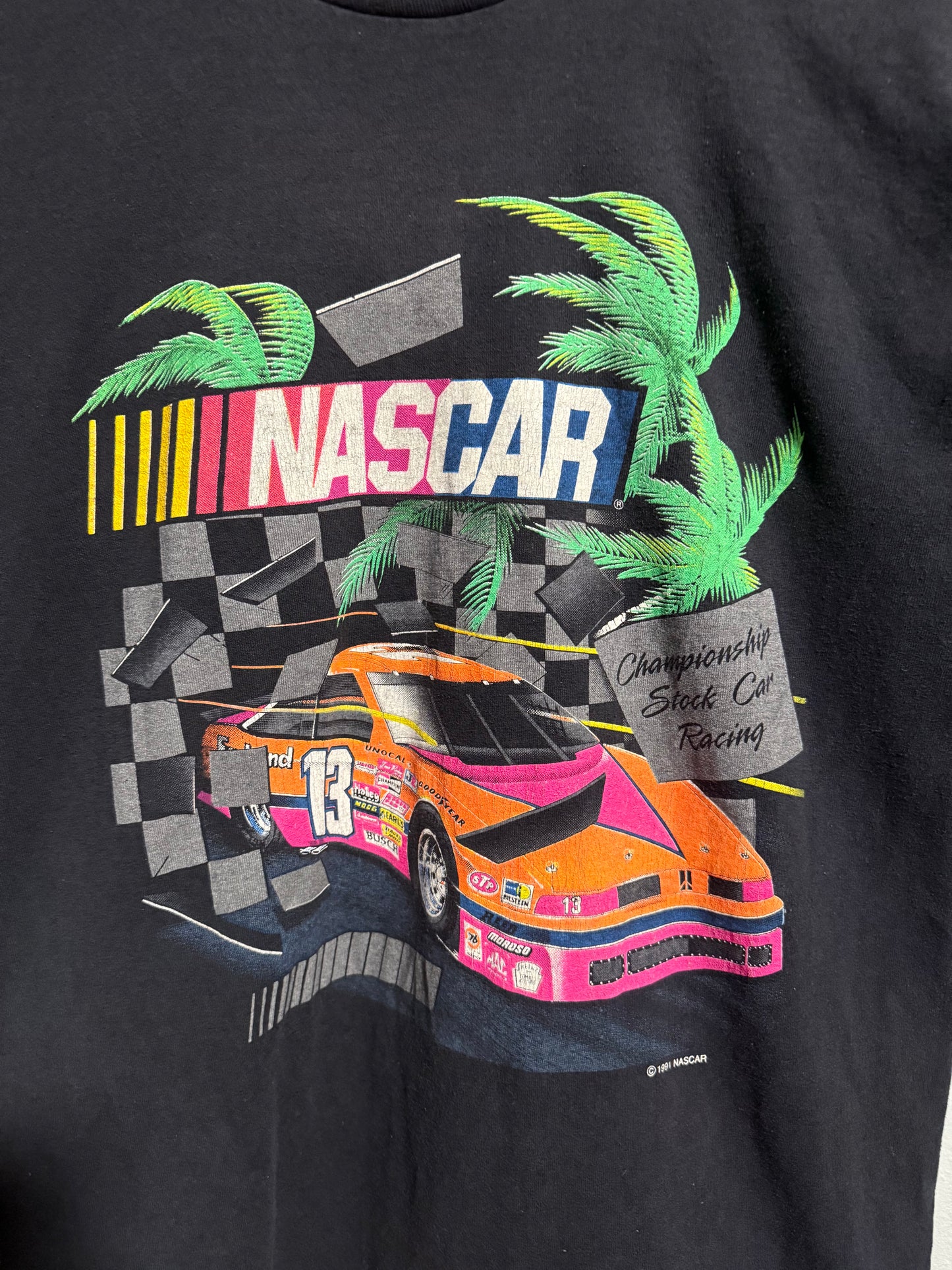 Vtg NASCAR Racing single stitch tee - L