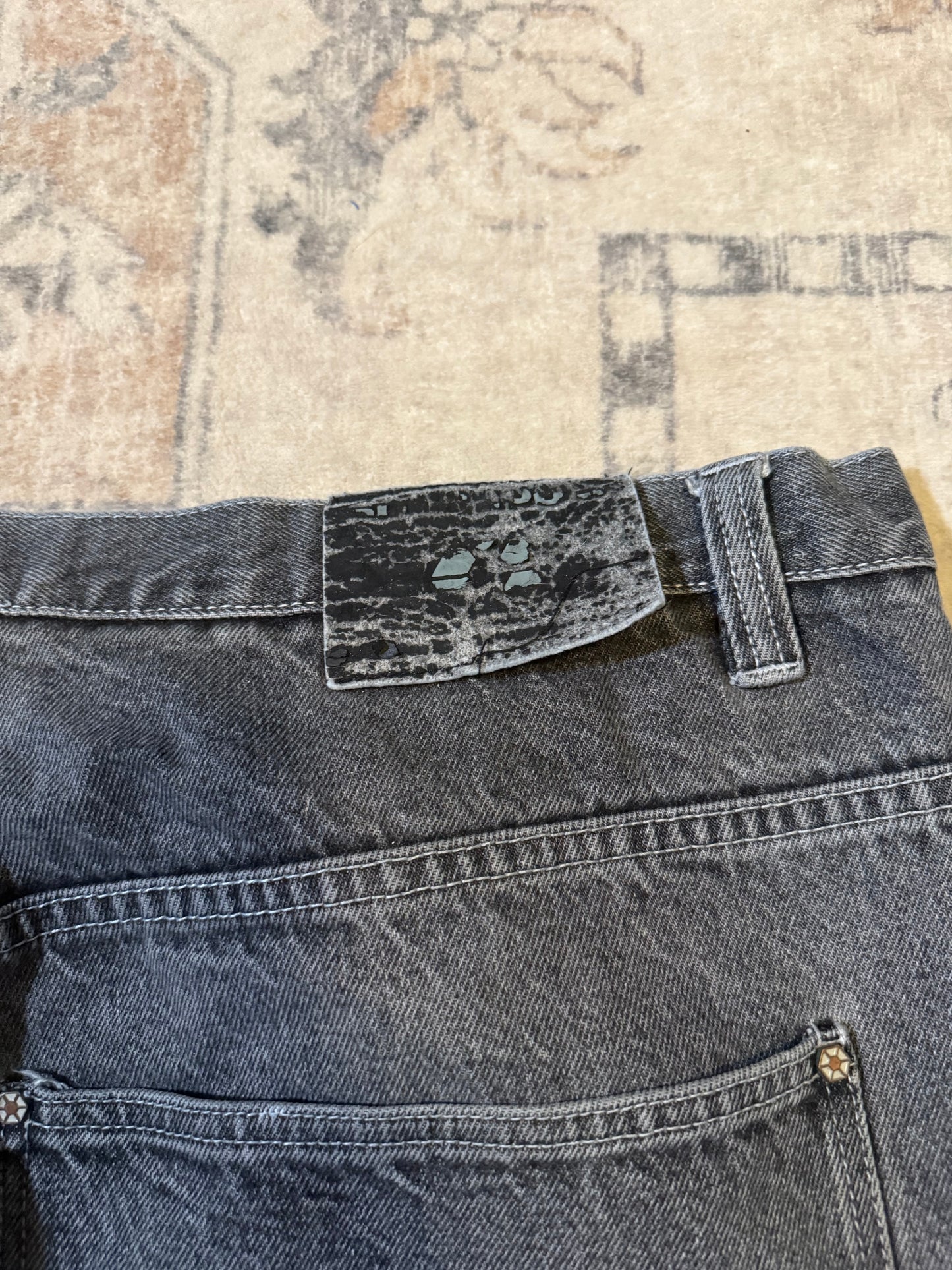 Y2K Baggy *rare* Southpole DJ Embroidered Denim Skate Jeans grunge - 42x30