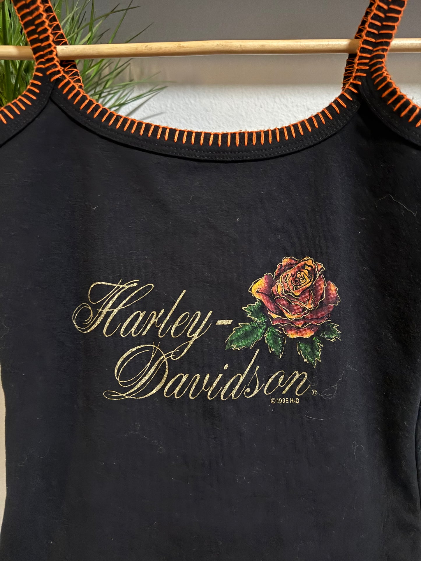 Y2K 90’s Wmns Harley Davidson Halloween colors top - S