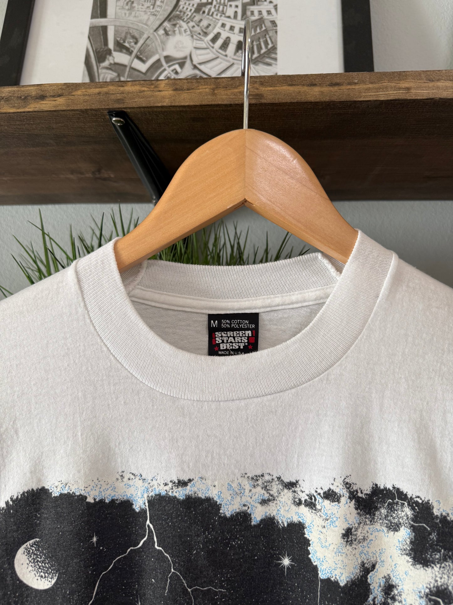Vtg F-117 Stealth Fighter Jet Tee - M
