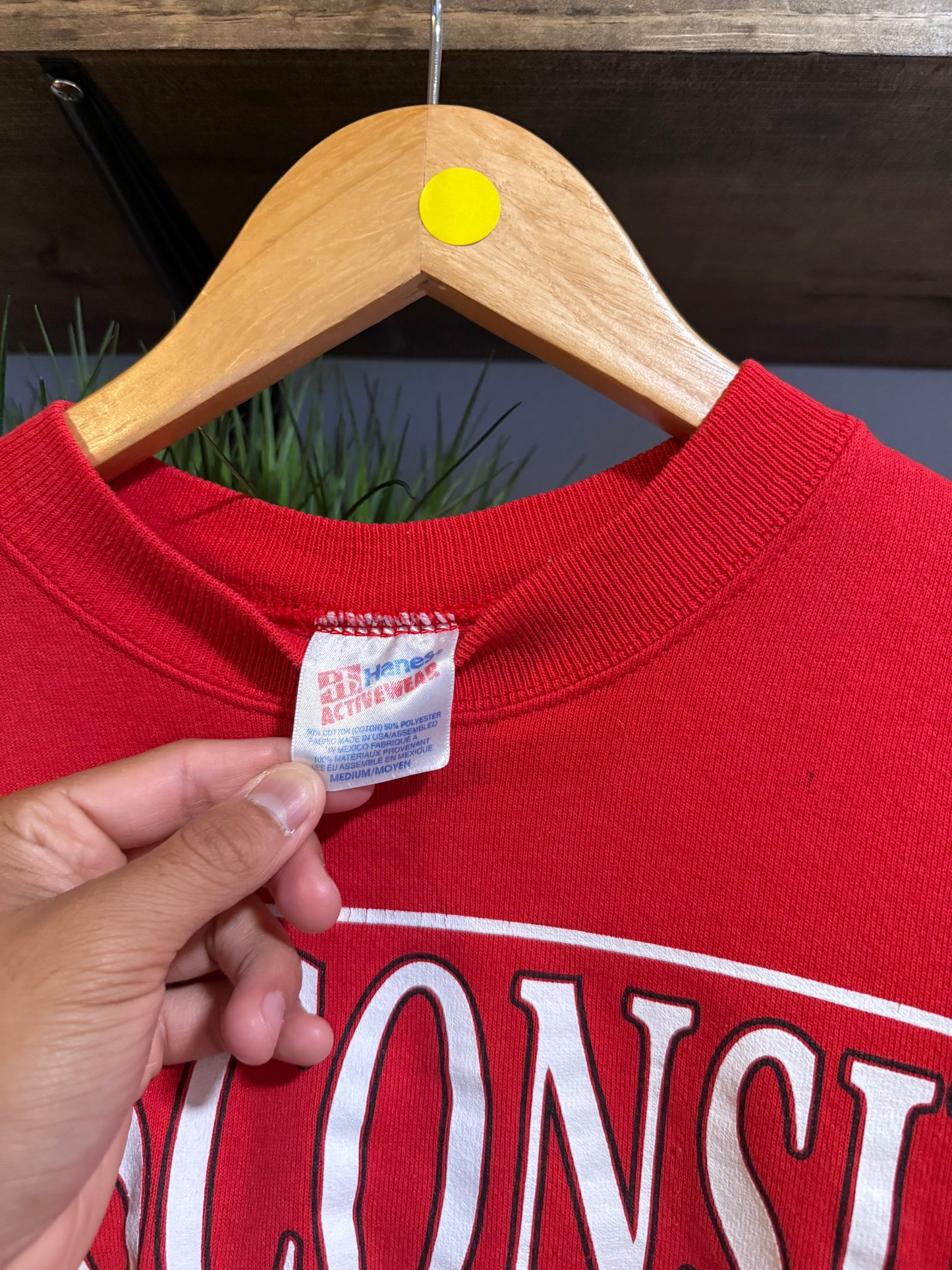 Vtg Wisconsin Badgers College Crewneck - M