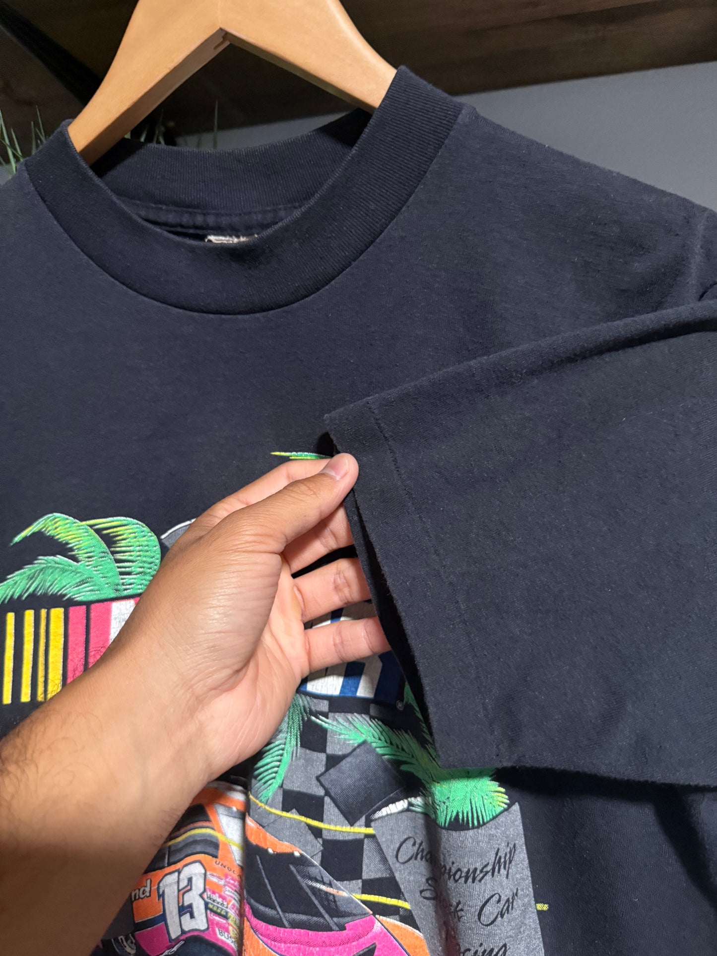 Vtg NASCAR Racing single stitch tee - L