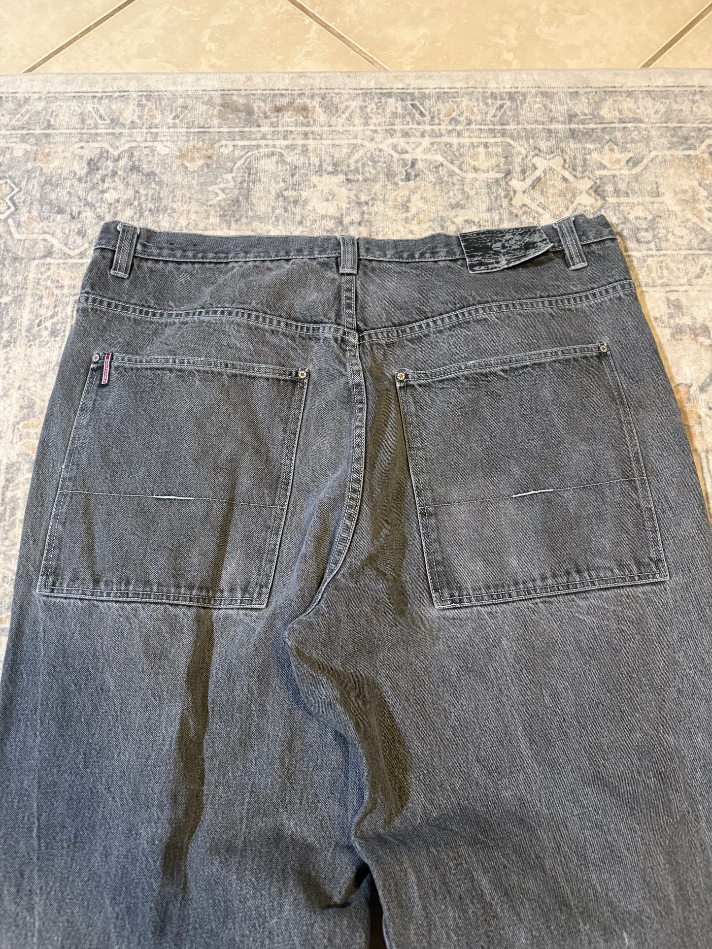 Y2K Baggy *rare* Southpole DJ Embroidered Denim Skate Jeans grunge - 42x30