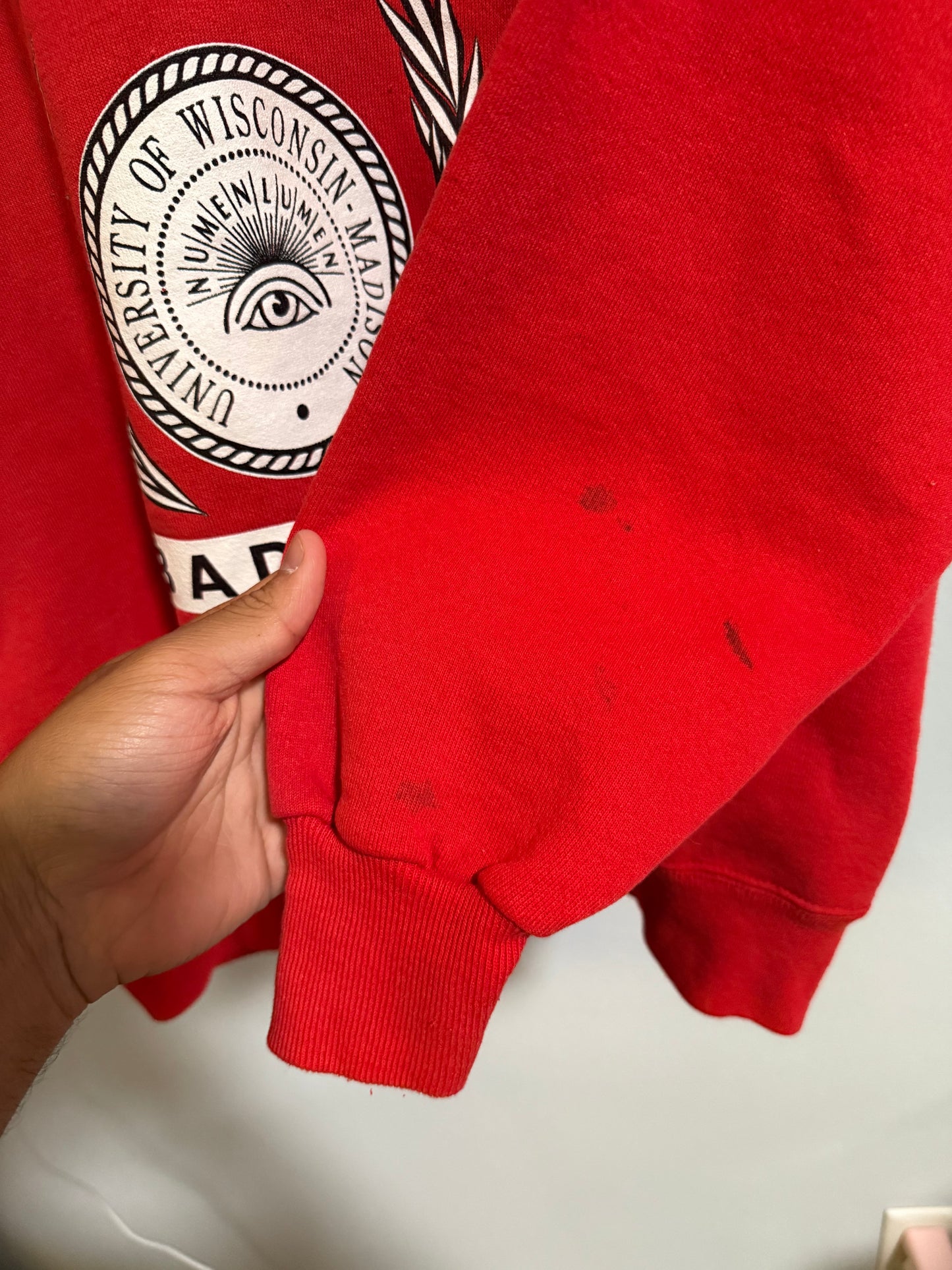 Vtg Wisconsin Badgers College Crewneck - M