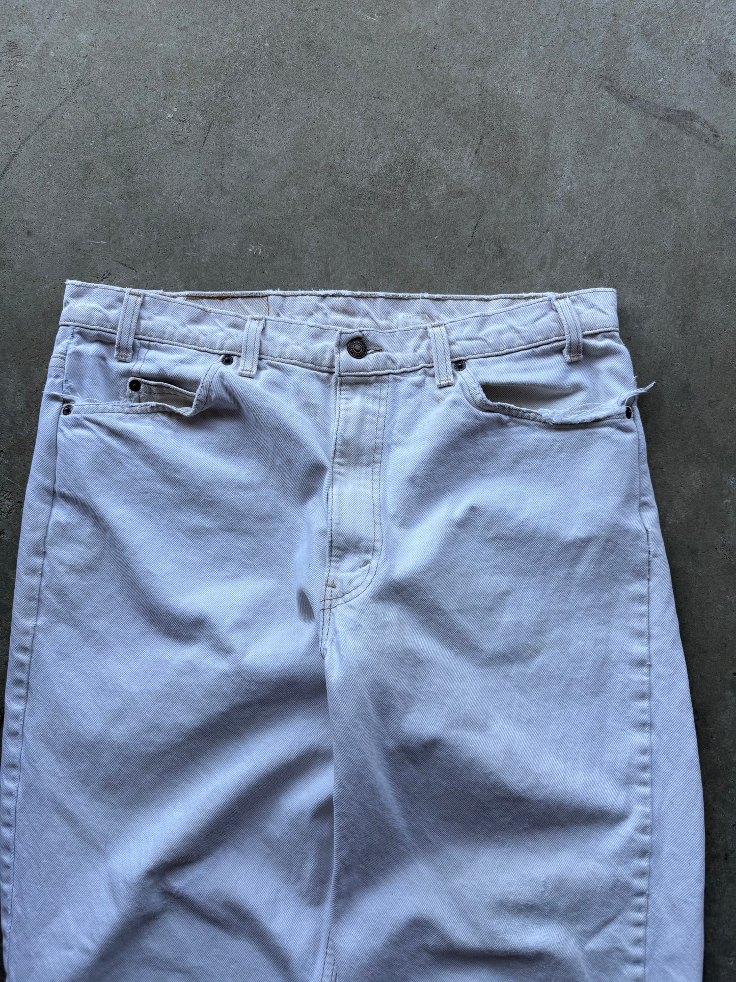 Vintage Orange Tabs White 550 Jeans - 38x30