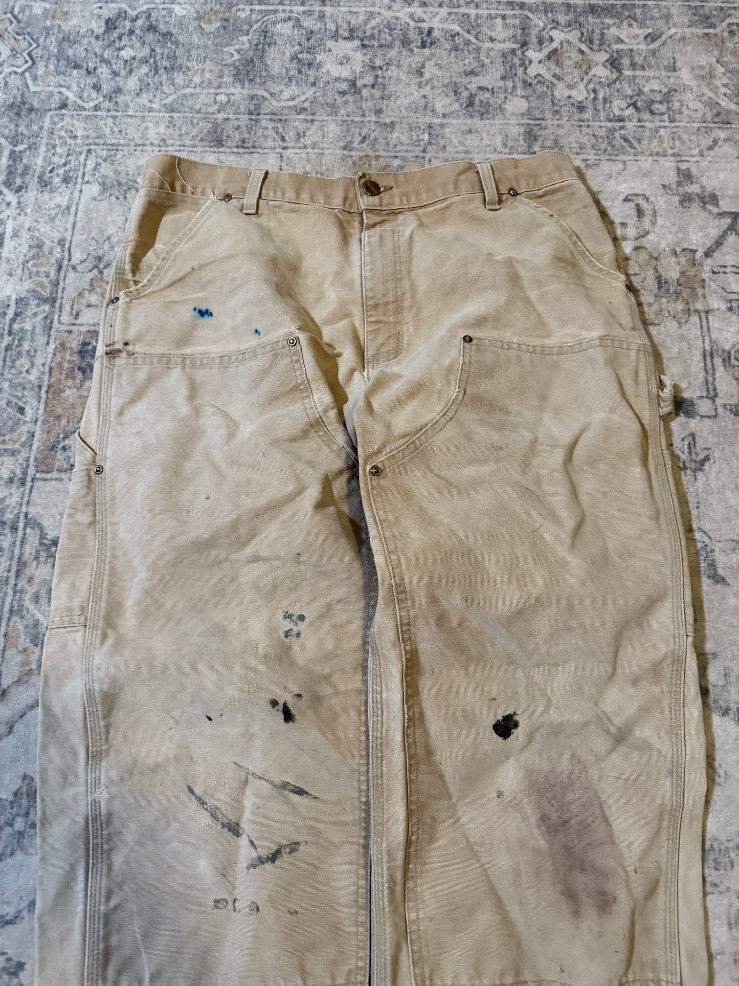 Vtg Carhartt Double Knees Made in USA - 34x28