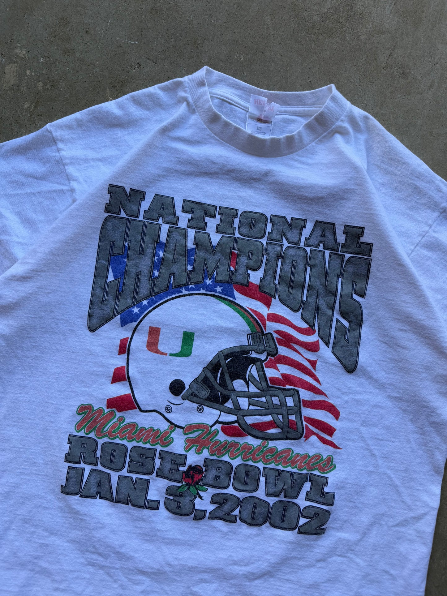 Miami Hurricanes Rose Bowl Tee - XL