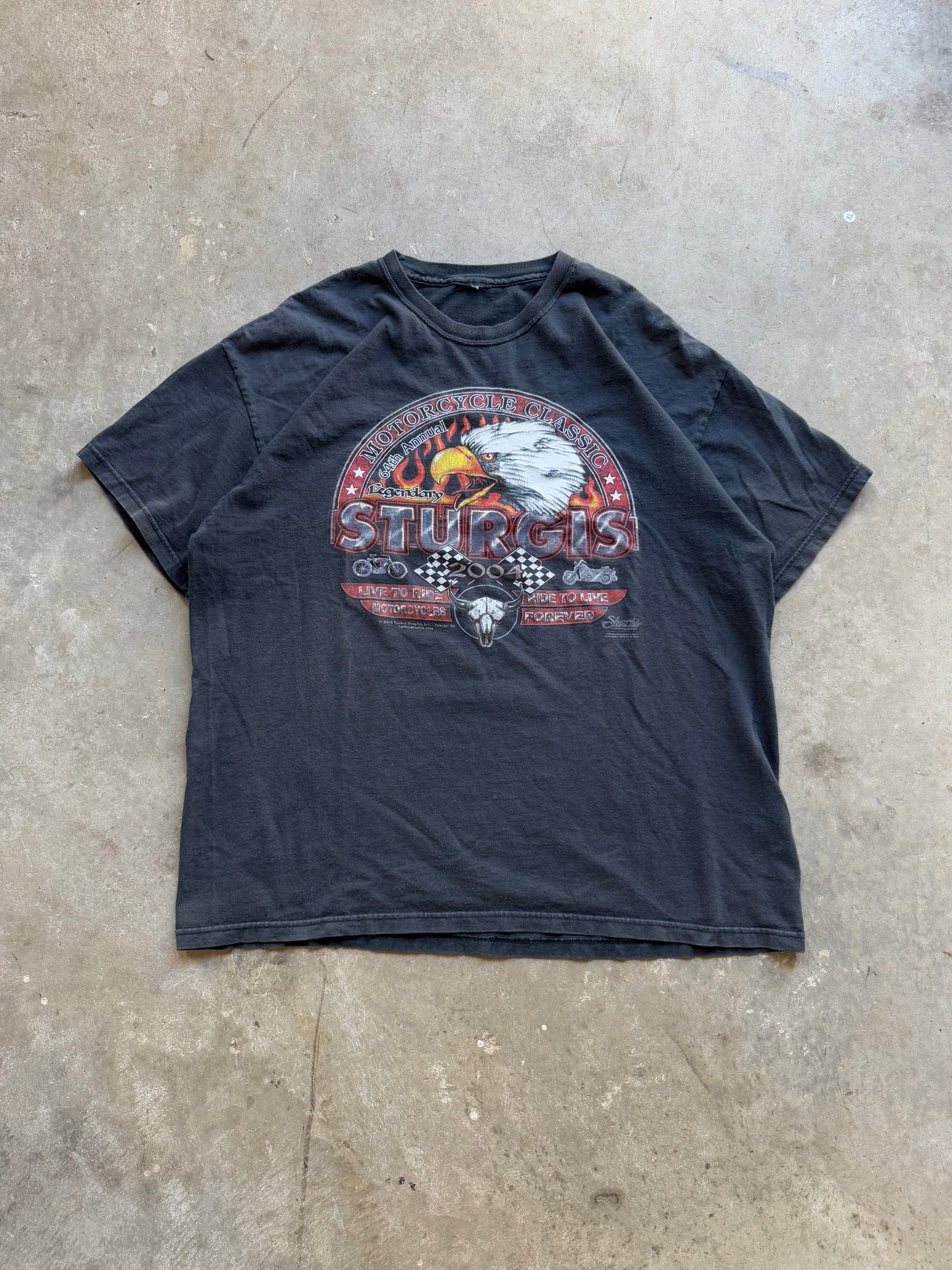 Vintage Sturgis Biker Tee - XL