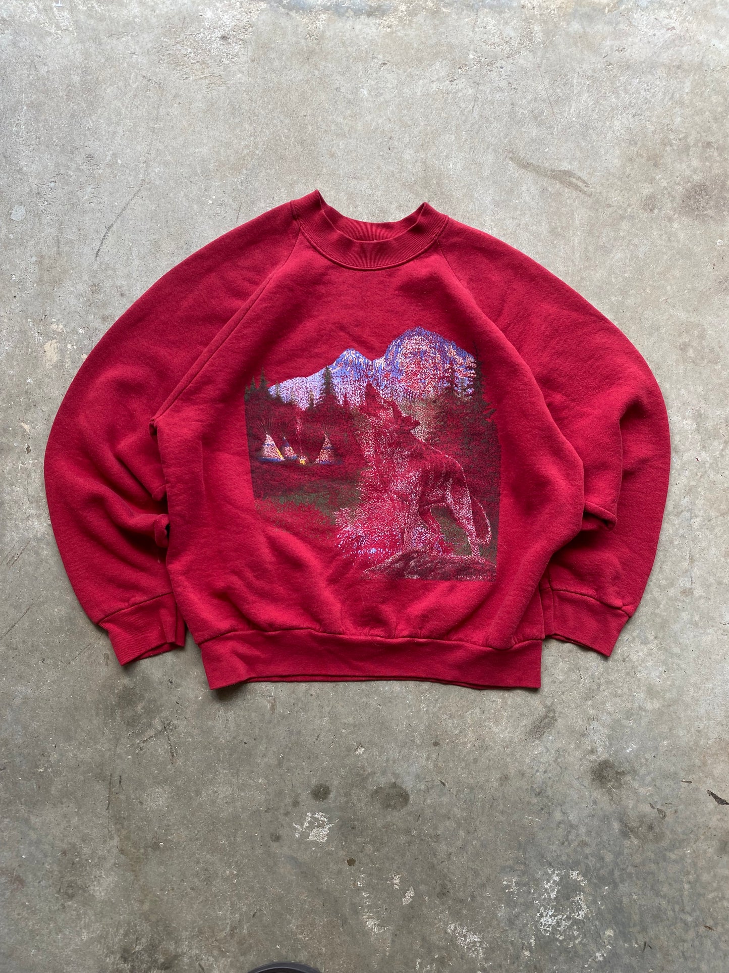 Nature Wolf Crewneck - M