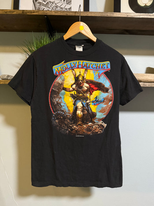 Vintage 1988 Molly Hatchet “Hell yeah” Band rock grunge tee - L