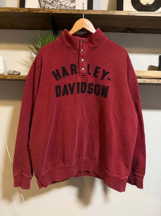 Y2K Harley Davidson Pullover Jacket - XL
