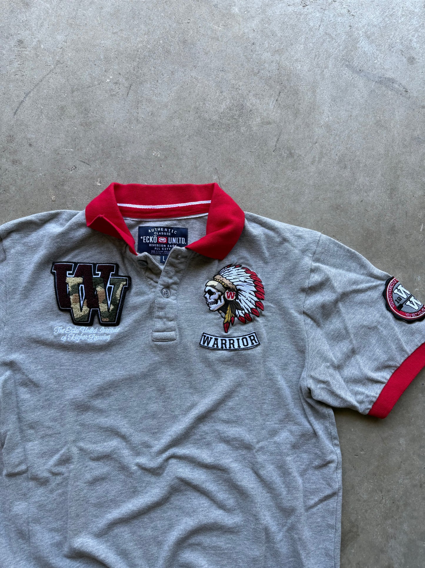 Y2K Ecko Polo Shirt - L