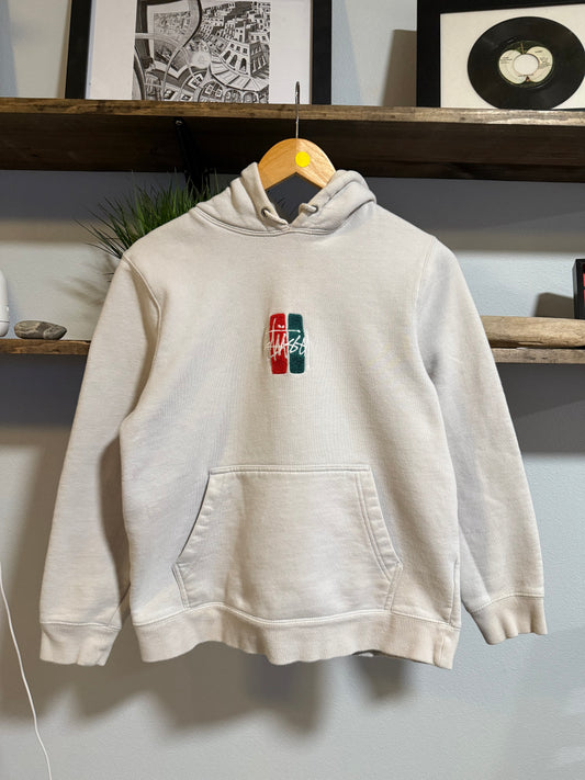 Y2K Stussy Bars Logo Hoodie - S