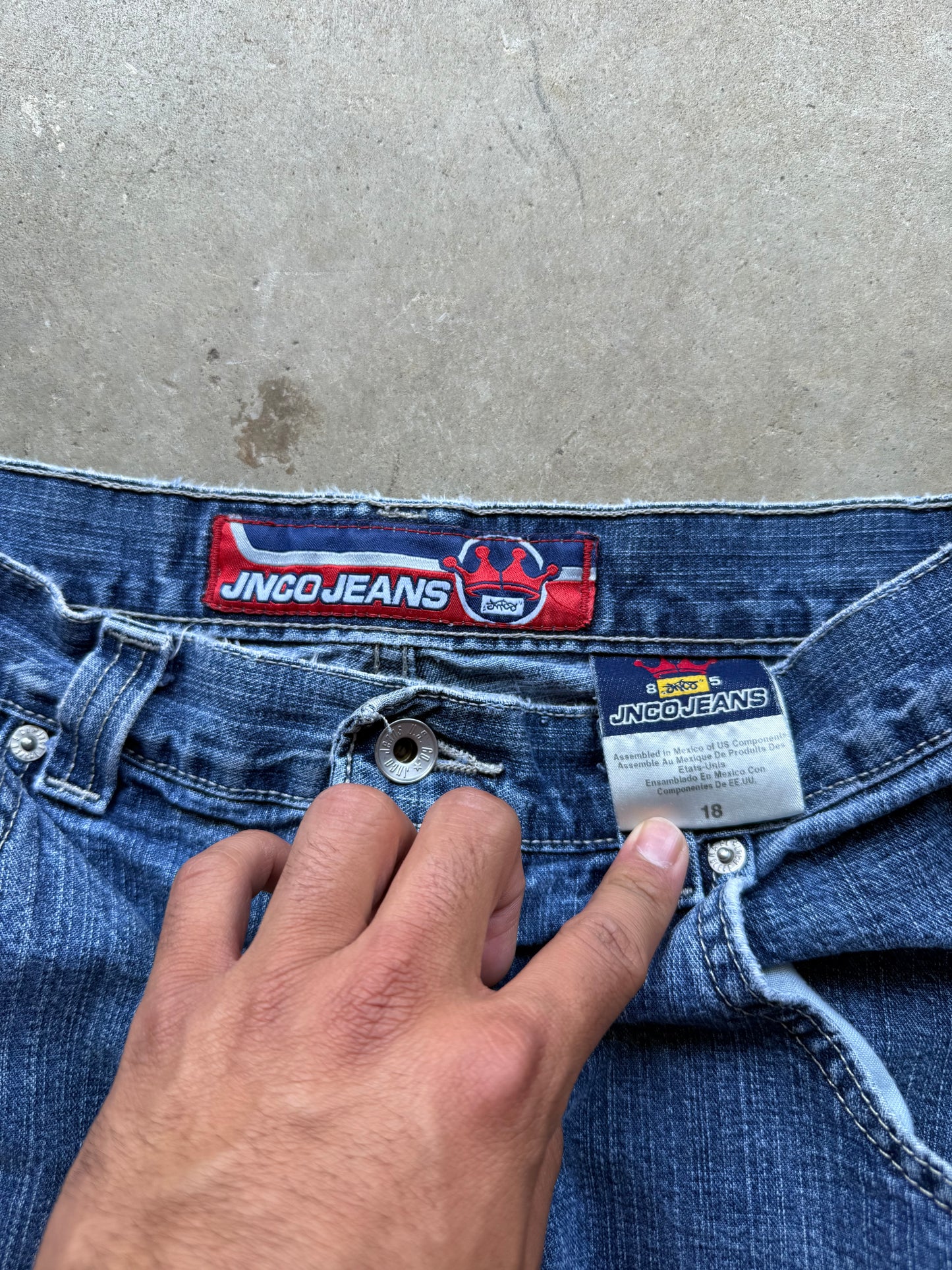 Y2K Jnco Snake Embroidery Jeans - 18