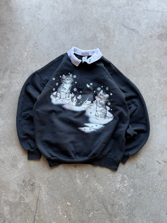 Cat Crewneck - L