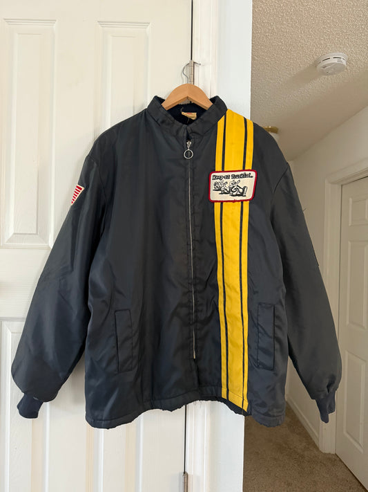 Vtg 70’s Keep On trucking Racing Jacket - XL