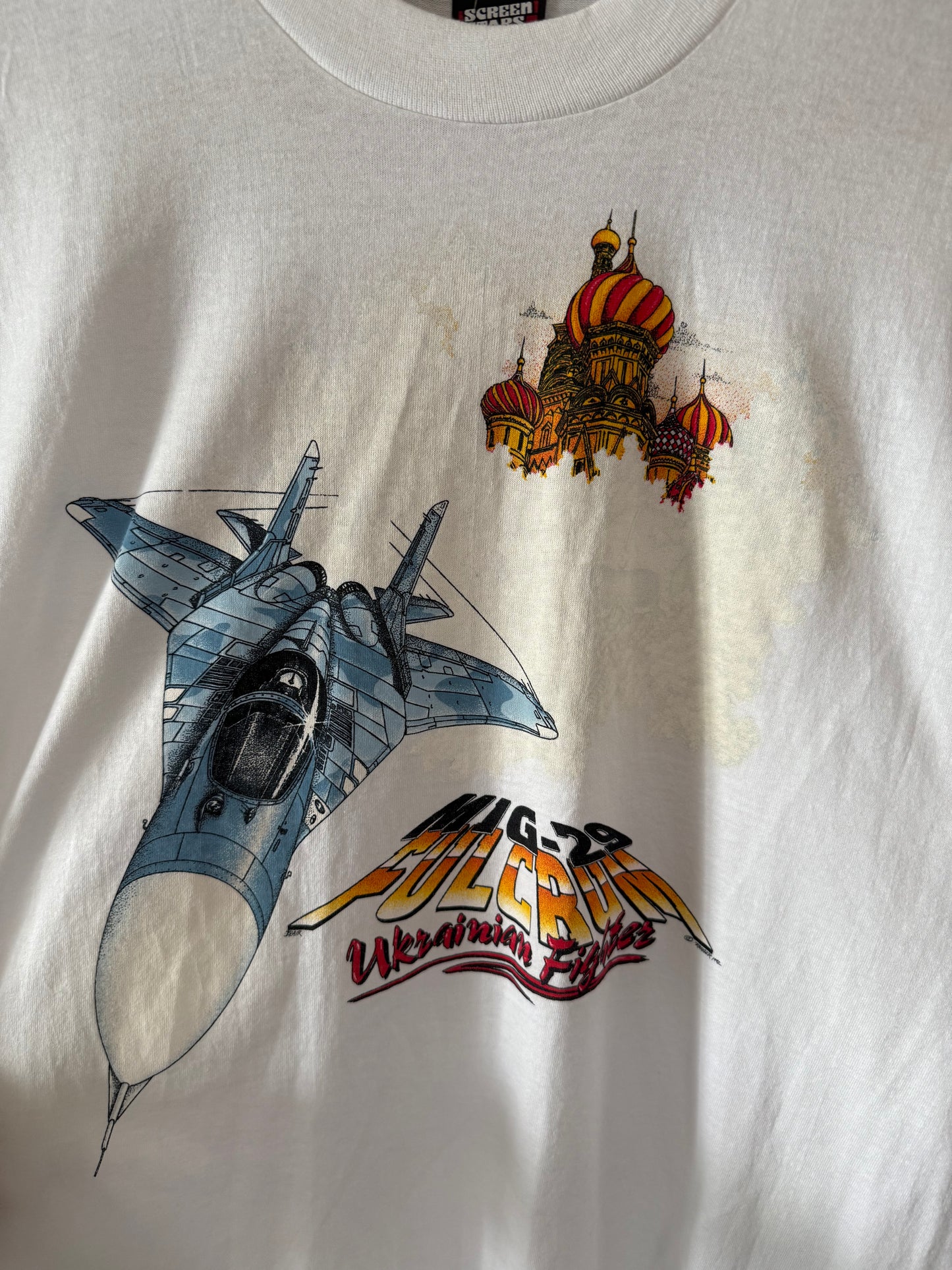 Vtg MIG-29 FULCRUM fighter jet - XL