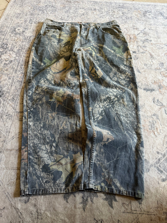 Y2K Mossy Oak Camo Baggy Pants breakup - 36x28.5