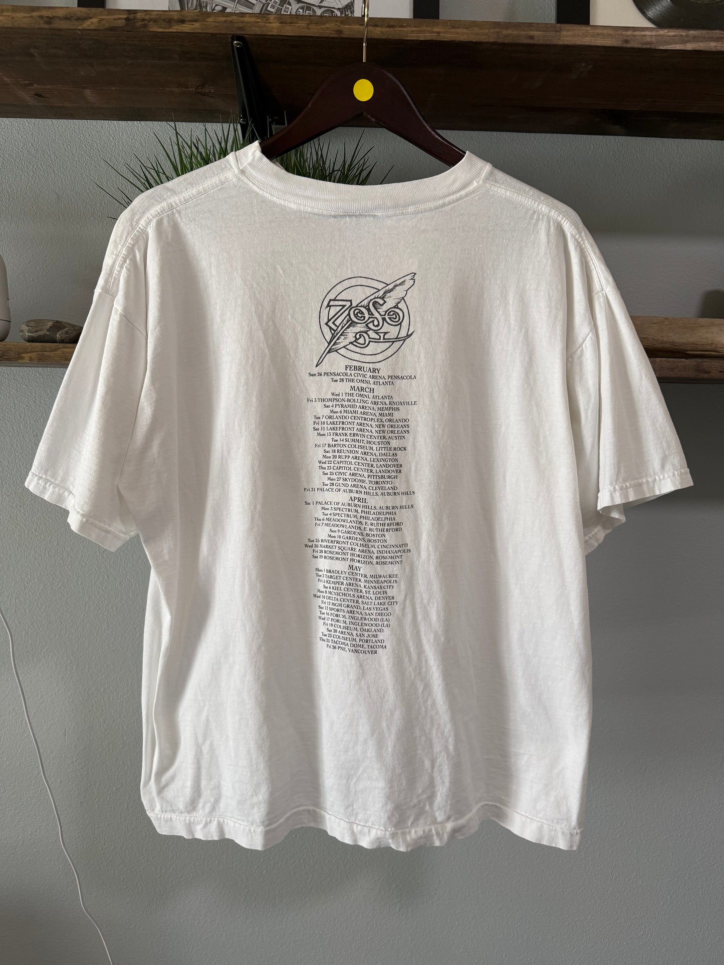 Vtg Jimmy Plant Robert Plant Tour Band Tee - XL