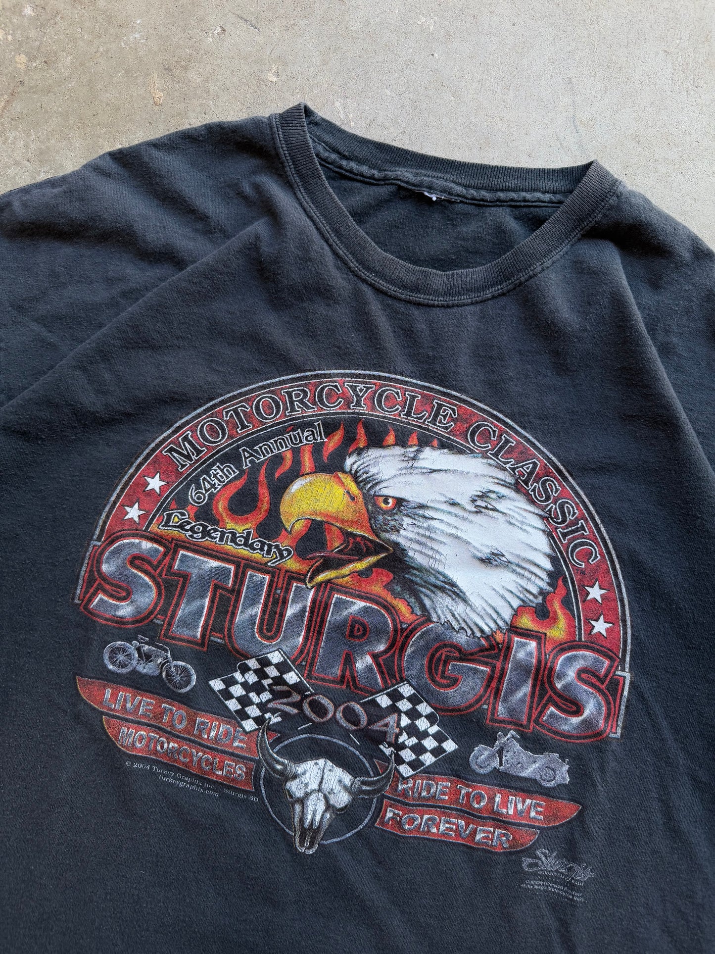 Vintage Sturgis Biker Tee - XL