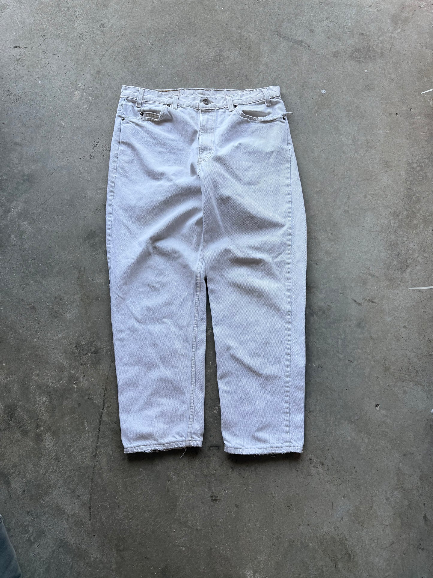 Vintage Orange Tabs White 550 Jeans - 38x30