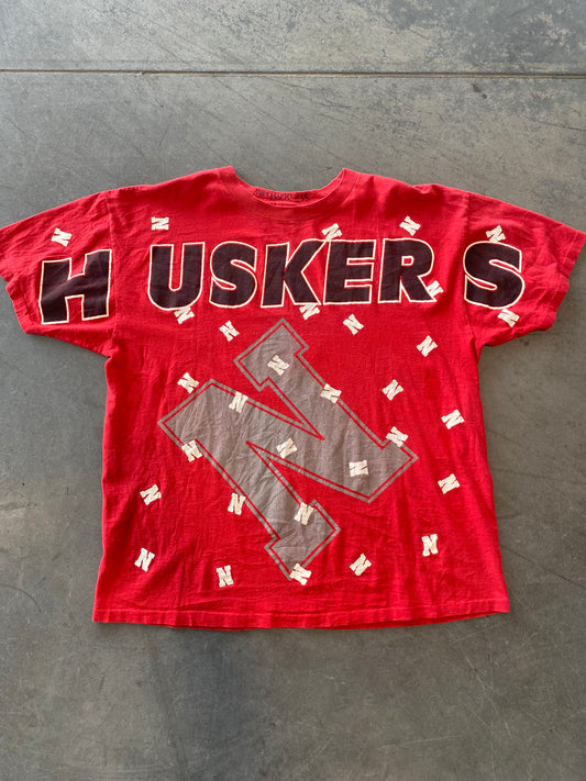 Vintage Nebraska Huskers Tee - XL