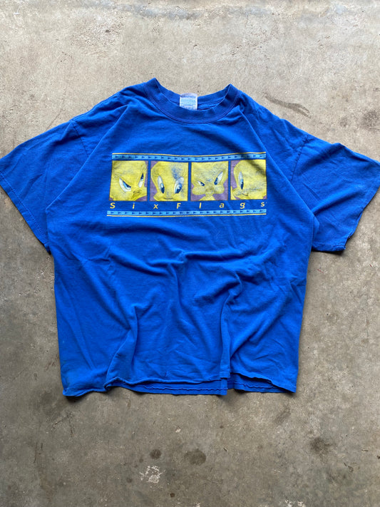 Tweety Six Flags Tee - XL